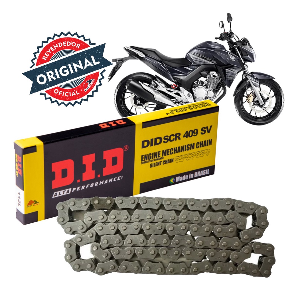 Corrente de Comando DID Cb 250f Twister 2018 a 2023 409SV-102LE