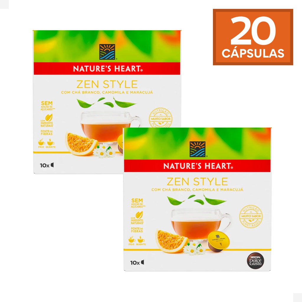 Imagem Kit 20 Cápsulas Dolce Gusto Sabor Zen Style Chá Nature