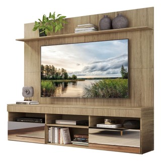 Rack com Espelho e Painel TV 65" Madri Multimóveis V3367 em Oferta na Shopee