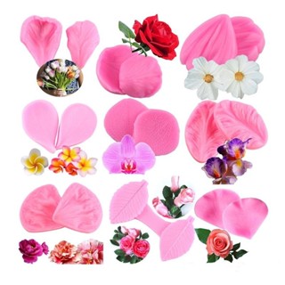 Molde De Silicone De Folha De Pétala De Flor Para Bolo De Condimento Ferramentas Decorativas Flores Fazendo Chocolate Com Argila Polimérica Gumpas