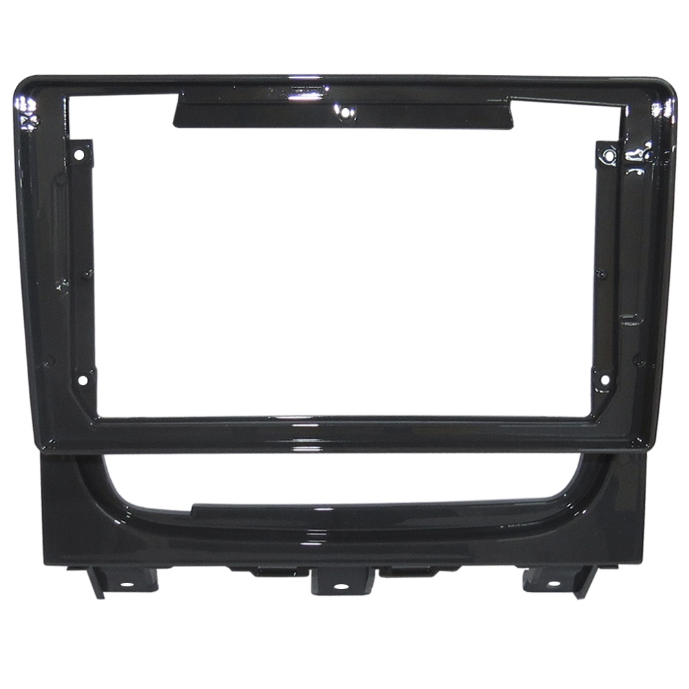 Moldura De Painel 2 Din 9" Polegadas Fiat Palio Weekend Siena EL Strada Adventure 2012 Em Diante Grafite