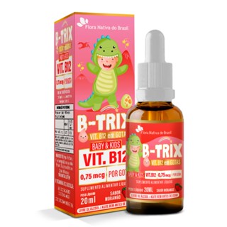 Suplemento Alimentar de Vitamina B12 - 0,75mcg) 20ml Sabor Morango Kids