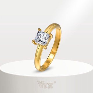 Vnox Cubic Zirconia CZ Anéis De Promessa De Casamento Para Suas Bandas De Noivado Mulheres