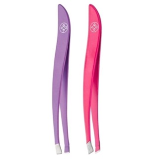 Duo De Pincas Ponta Reta Misto Rosa E Roxo Colors Mundial BC-408