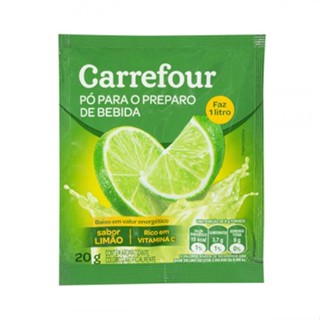Refresco em Pó Sabor Limão Carrefour 20g