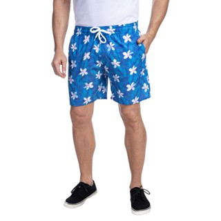 Shorts Azul Estampado Flor