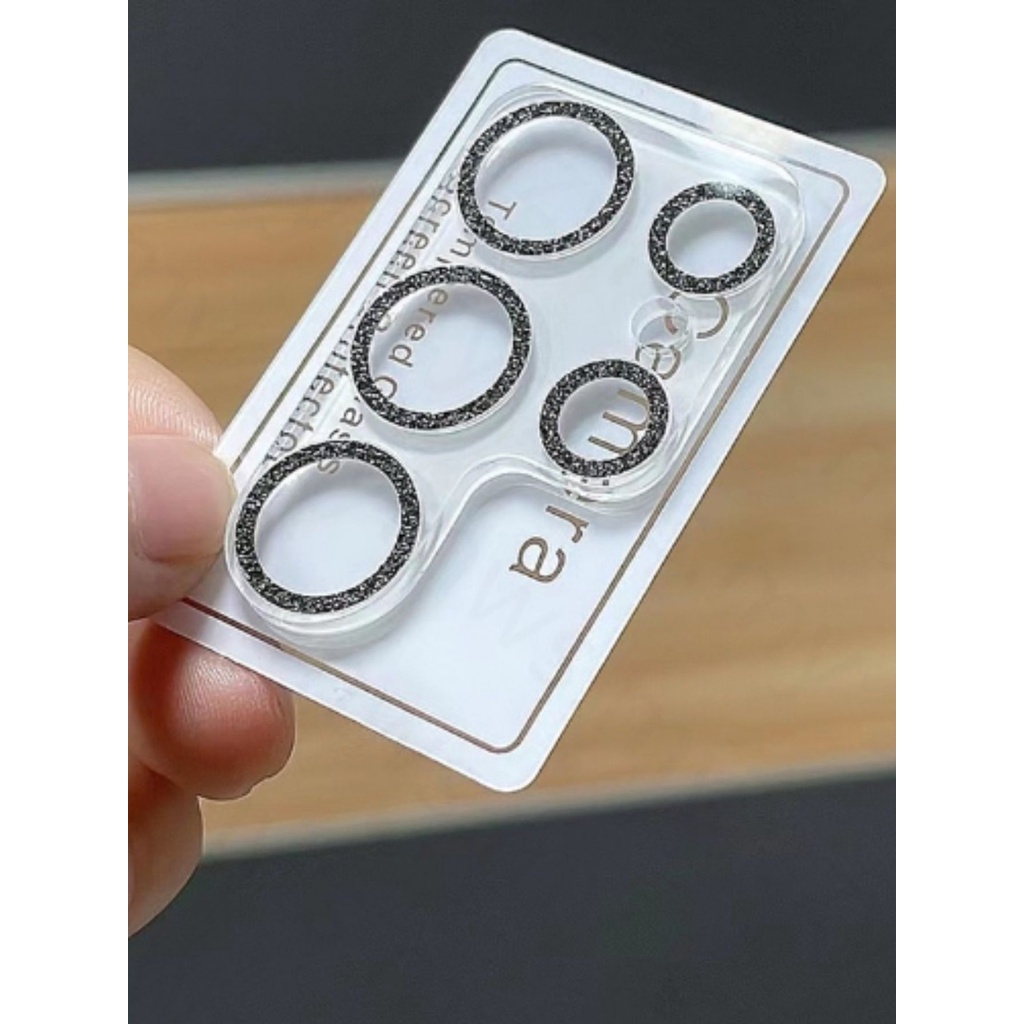 Película De Câmera Glitter Vidro Protetor De Lente Transparente Para Samsung S23 S23 PLUS S23 ULTRA