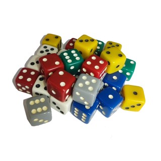 Conjunto de 5 Dados D6 de 16x16x16mm Ludens Spirit