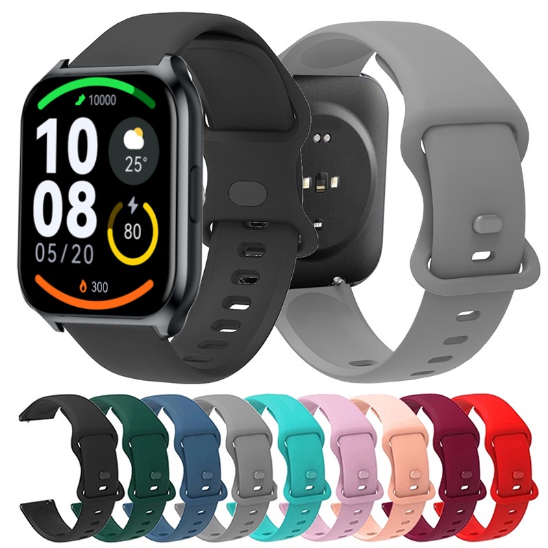 Nova Pulseira De Silicone Para Relógio Haylou Smart Watch 2 Pro Ls02 Sports Replacement Watchband