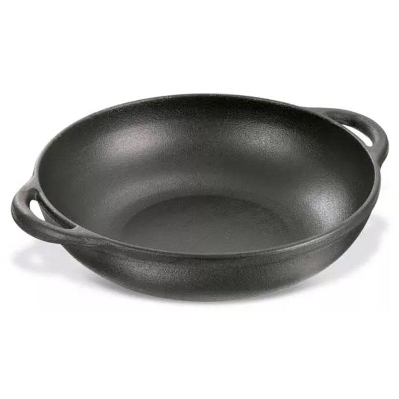 Panela Parmegiana De Ferro Fundido 29cm Panela Mineira Fogão Gás Lenha Elétrico Indução