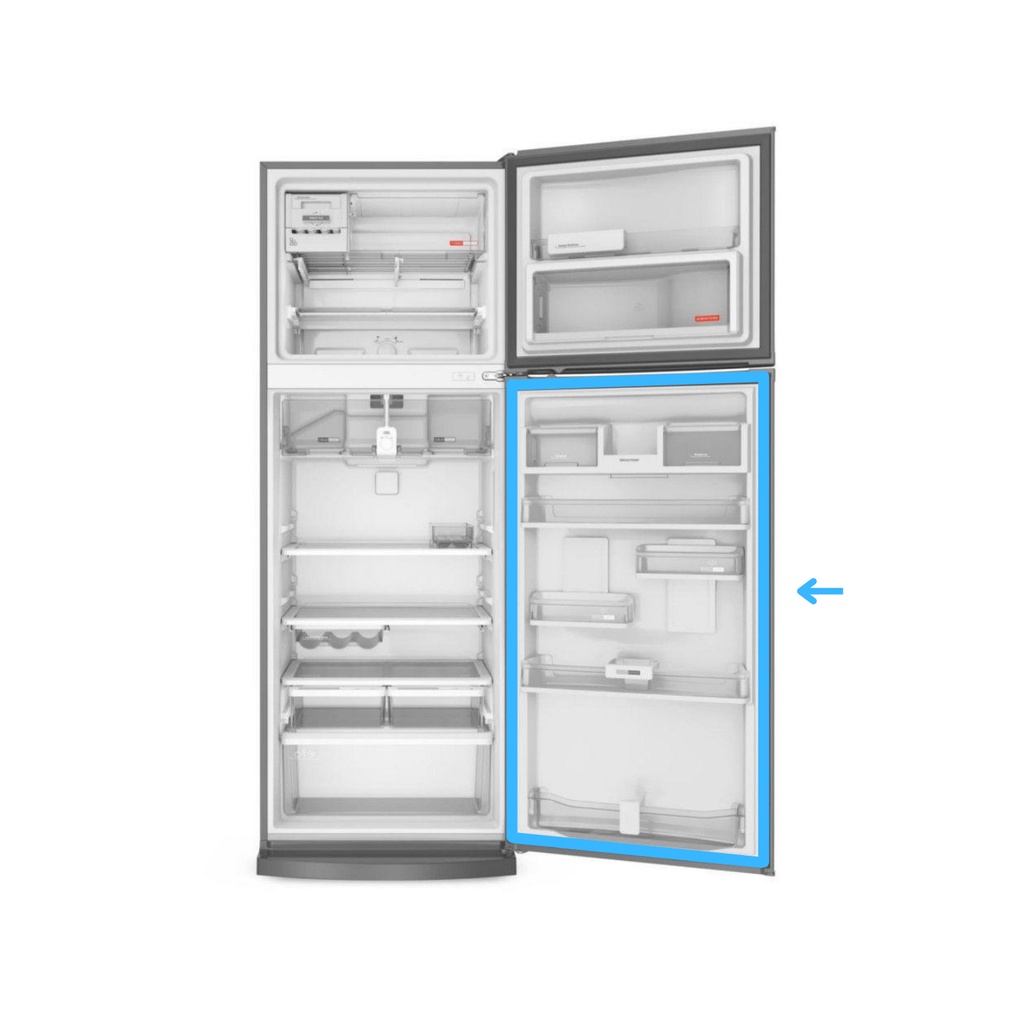 Borracha Gaxeta Para Geladeira Bosch Kdv44 Kdv47 Kdv49 68X116
