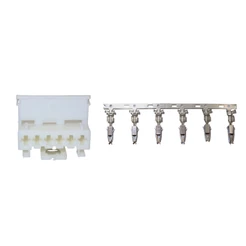 Kit Plug Chicote 6 Vias Lanterna Traseira Palio G2 G3 G4 G5