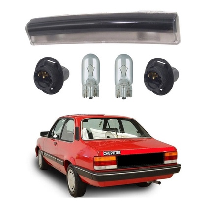 Lanterna Placa + Soquete + Lampadas Chevette Apos 1983