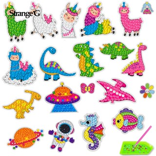 12pcs 5D Adesivos De Pintura Com Diamante Para Crianças Adulto Iniciantes Tinta Gema Por Números Diamantes Artesanato Pontos De Unicórnio