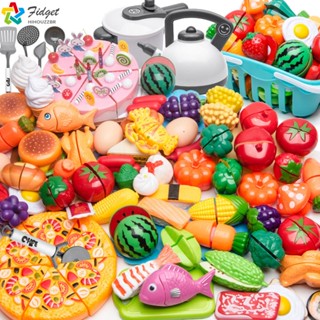 68 Peças Cortar Frutas Legumes Brinquedos Comidinha Cozinha Crianças Brincar De Casinha De Brinquedo Fingir Jogar Presentes De Aniversário De alta qualidade Educacional Brinquedos Para Menina