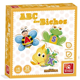 Madeira ABC dos Bichos - Brincadeira de Criança em Oferta na Shopee