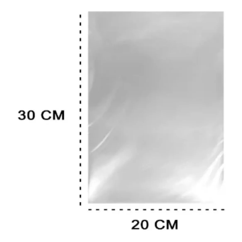 Kit 500 Sacos Presente Pequeno Transparente Celofane Bopp 20x30cm Vmp Polipropileno