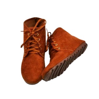 Bota Feminina Rasteira Inverno Botinha Estilo Coturno Botinha