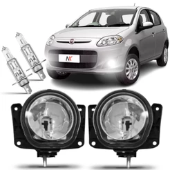 Par Farol Milha Palio G5 Attractive 2012 2013 2014 2015 á 2018 + Lâmpada