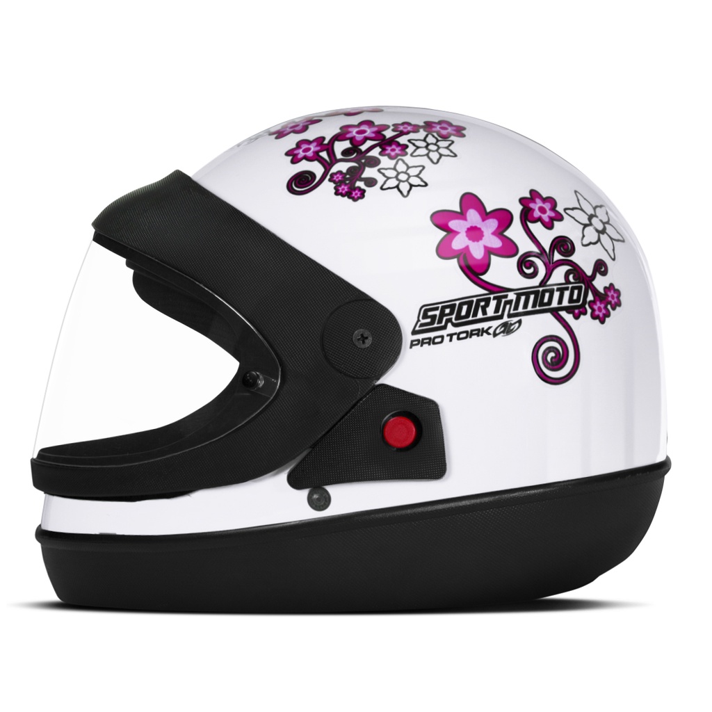 Capacete Sport Moto For Girls Fechado Masculino e Feminino Motocicleta Estilo San Marino SM