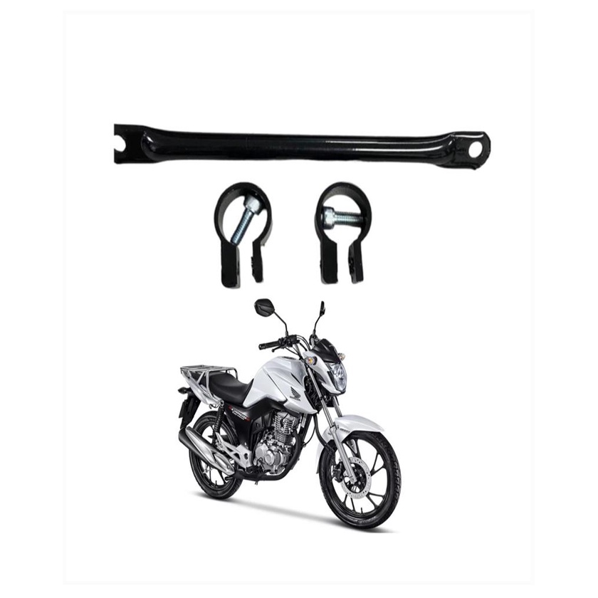 Trava De Guidao Preto Moto Honda Fan Titan Start Cargo 160 em Oferta na Shopee