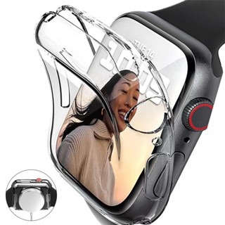 Protetor De Tela Para Apple Watch Case 46MM 45MM 41MM 44MM 40MM 42MM 38MM TPU Transparente Completo Acessórios De Capa D em Oferta na Shopee