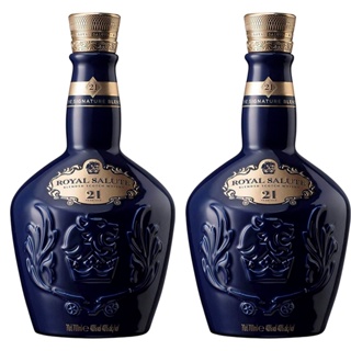 KIT 02 WHISKY ROYAL SALUTE SIGNATURE TIMBRO 700ML AZUL em Oferta na Shopee