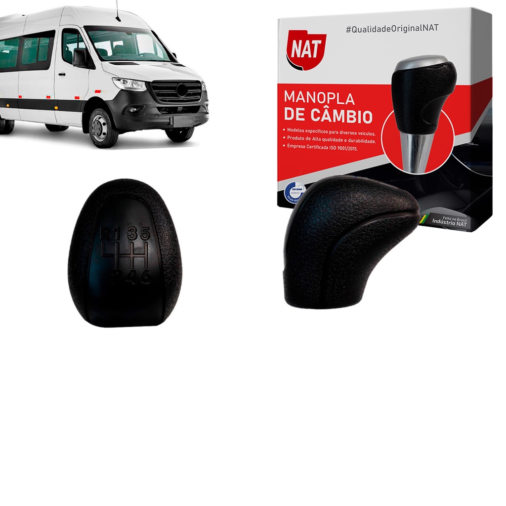 Manopla de Câmbio Sprinter 2012 Até 2019 C/ 6 Marchas Preta em Oferta na Shopee