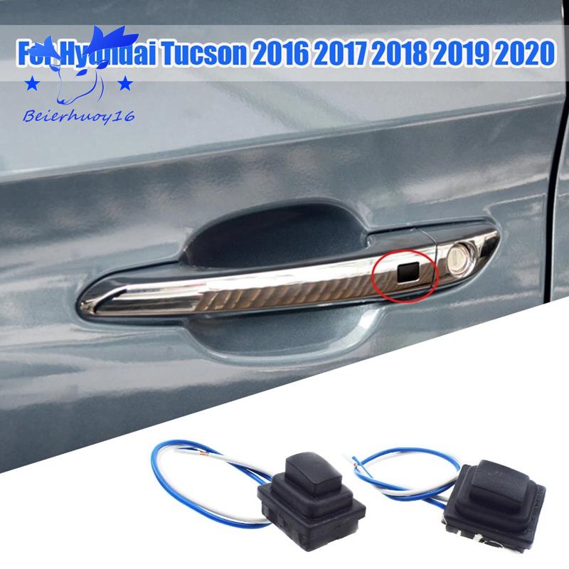 1 Par Porta Frontal Inteligente Botão Pequeno De Puxador 82661-D3710 82651 Para Hyundai Tucson 2016-2020 Peças De Reposição Do Interruptor Externo