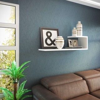 Prateleira/Nicho Flutuante 60x20 cms com suporte incluso  Decore PBS J nixo quarto criança, prateleira para parede, prateleira que flutua, armario flutuante, prateleira suspensa para parede, cozinha decorada, quadrado decorativo, armarinho pra banheiro