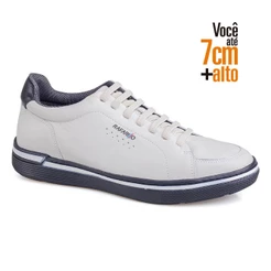 Sapatênis Nivus Masculino Couro Rafarillo Aumenta Altura 7cm