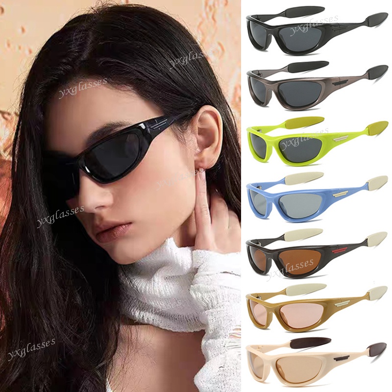 Y2k Millennium Future Sense Cyberpunk Futuristic Hip Hop Óculos De Sol Para Homens E Mulheres Spice Girls Millennial Style Riding Shades Ciclismo De Resistência UV em Oferta na Shopee