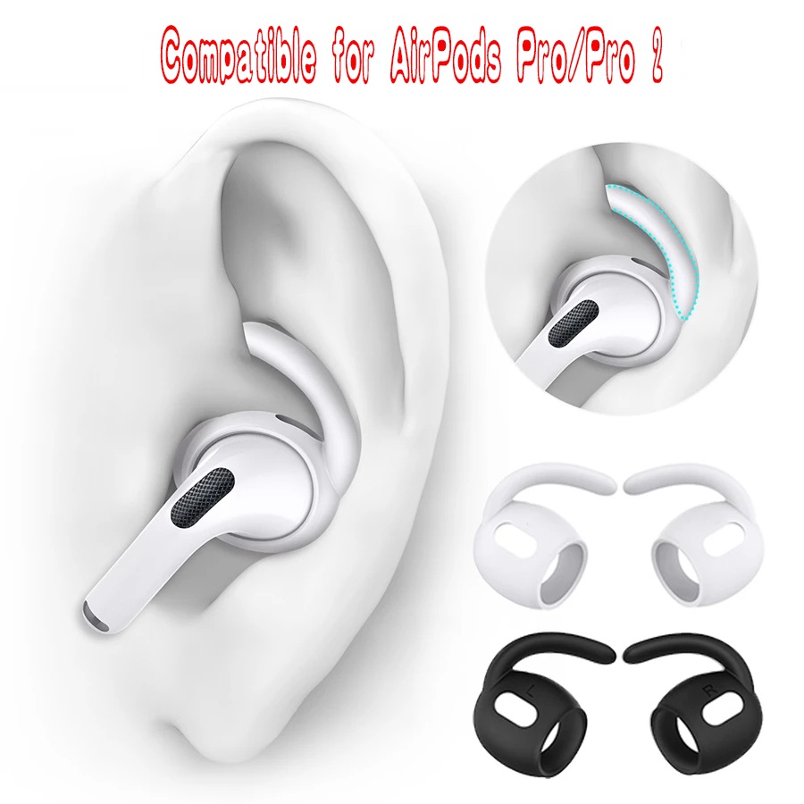 Gancho Para Orelha Antiderrapante E Anti-Queda Compatível Airpods 2/Bluetooth Acessórios Fones De Ouvido/Esportiva Em Silicone Macio