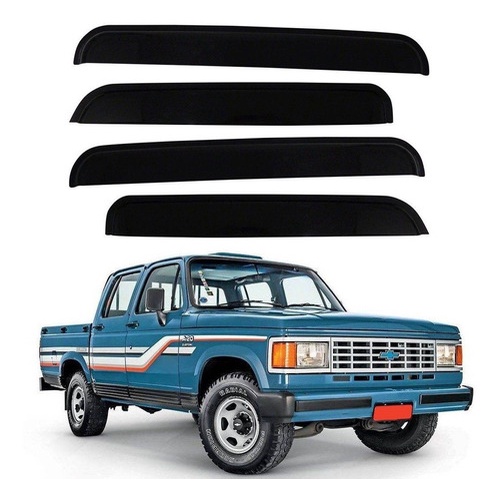 Defletor Calha de Chuva D-20 1985 a 1997 4 Portas Ecoflex