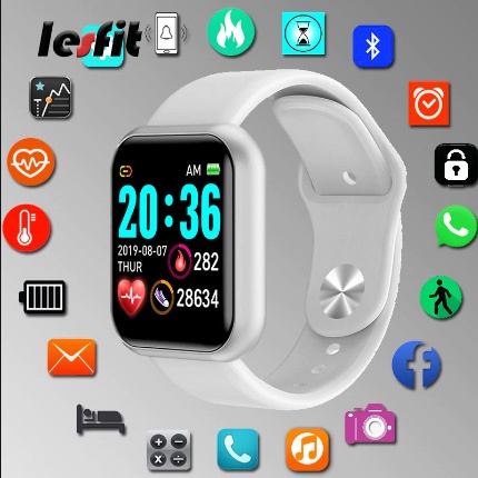 Relógio Smartwatch Inteligente Y68 d20 Android e IOS BRANCO