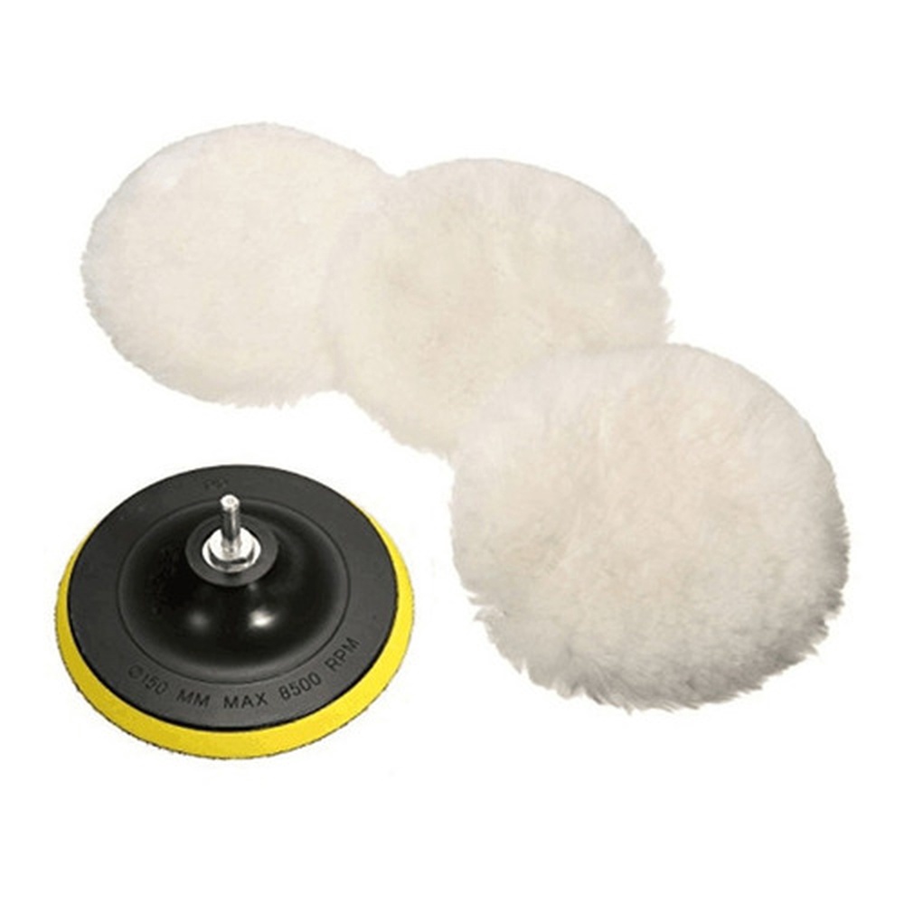Jogo 3 Boinas Disco Esponja Kit Polimento Limpeza Carro Moto