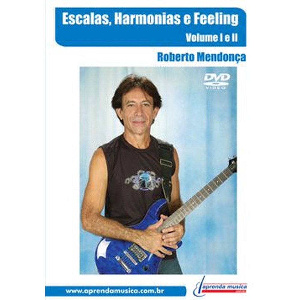 DVD Escalas, Harmonias e Feeling Vol. 1 e 2 Roberto Mendonça