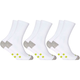 Kit Com 3 Pares de Meias Cano Longo Atoalhado Algodão Sport Hoahi Cotton