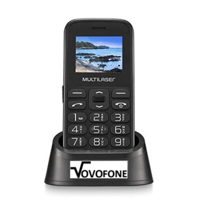 CELULAR VOVOFONE 2G BOTÃO SOS TECLAS GRANDES + BASE P9121