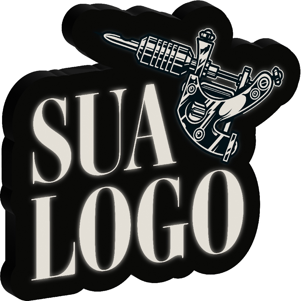 Luminoso Personalizado Tattoo Studio - Sua Logo em Oferta na Shopee