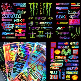 Autocolante Para Motocicleta A Laser Motul BANDAI Movistar OHLINS Capacete Decoração Decalque Acessórios De Estilo Motocicletas
