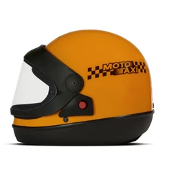 Capacete Moto Fechado Pro Tork Sport Moto Amarelo Moto Táxi Viseira Cristal Feminino Masculino