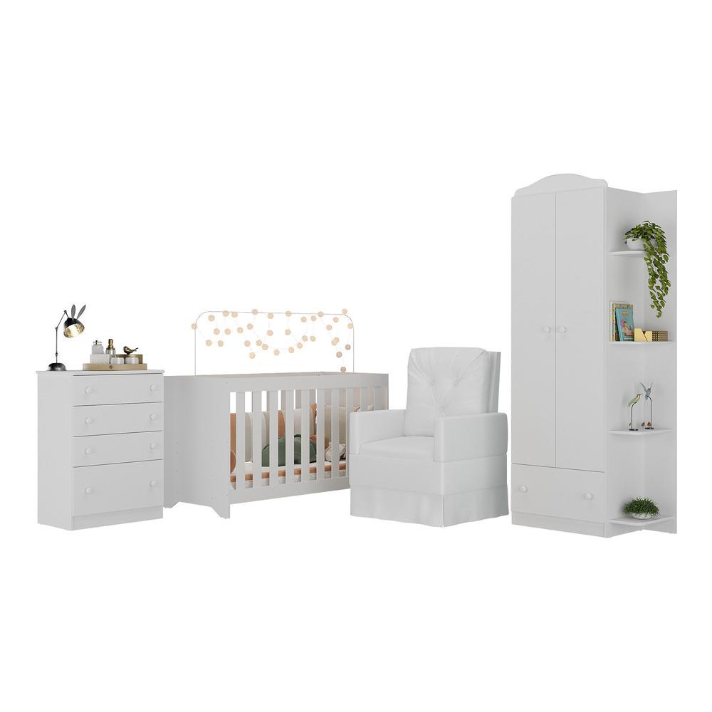 Quarto Infantil Completo com Poltrona de Amamentação Multimóveis MP4074