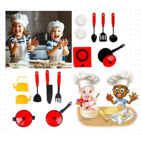 Cores Vivas e Acessórios Divertidos Cozinha Infantil com Fogão e Panelinhas de 17 Peças