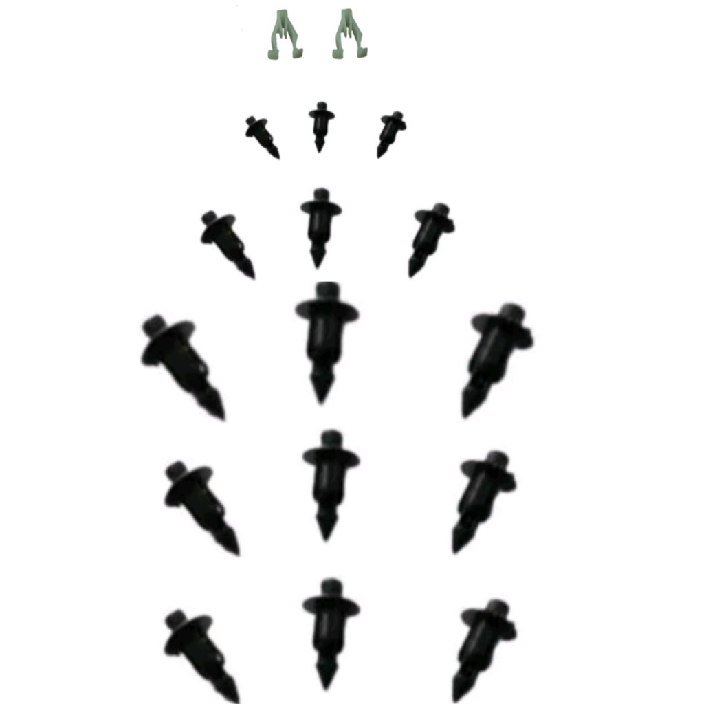 2 trava + 6 presilha pequena + 9 presilha  grande  pop 110 carenagem farol lateral rabeta em Oferta na Shopee