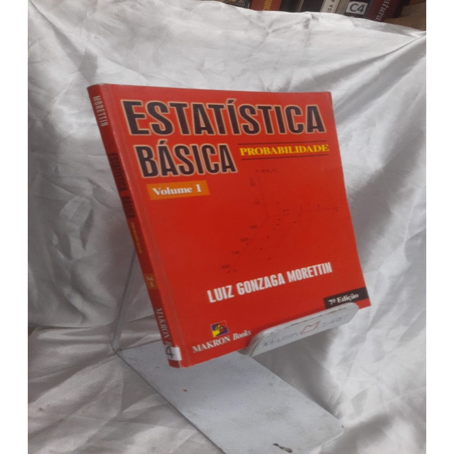 Estatistica Basica, V. 1 autor Luiz Gonzaga Morettin B3b4 1999