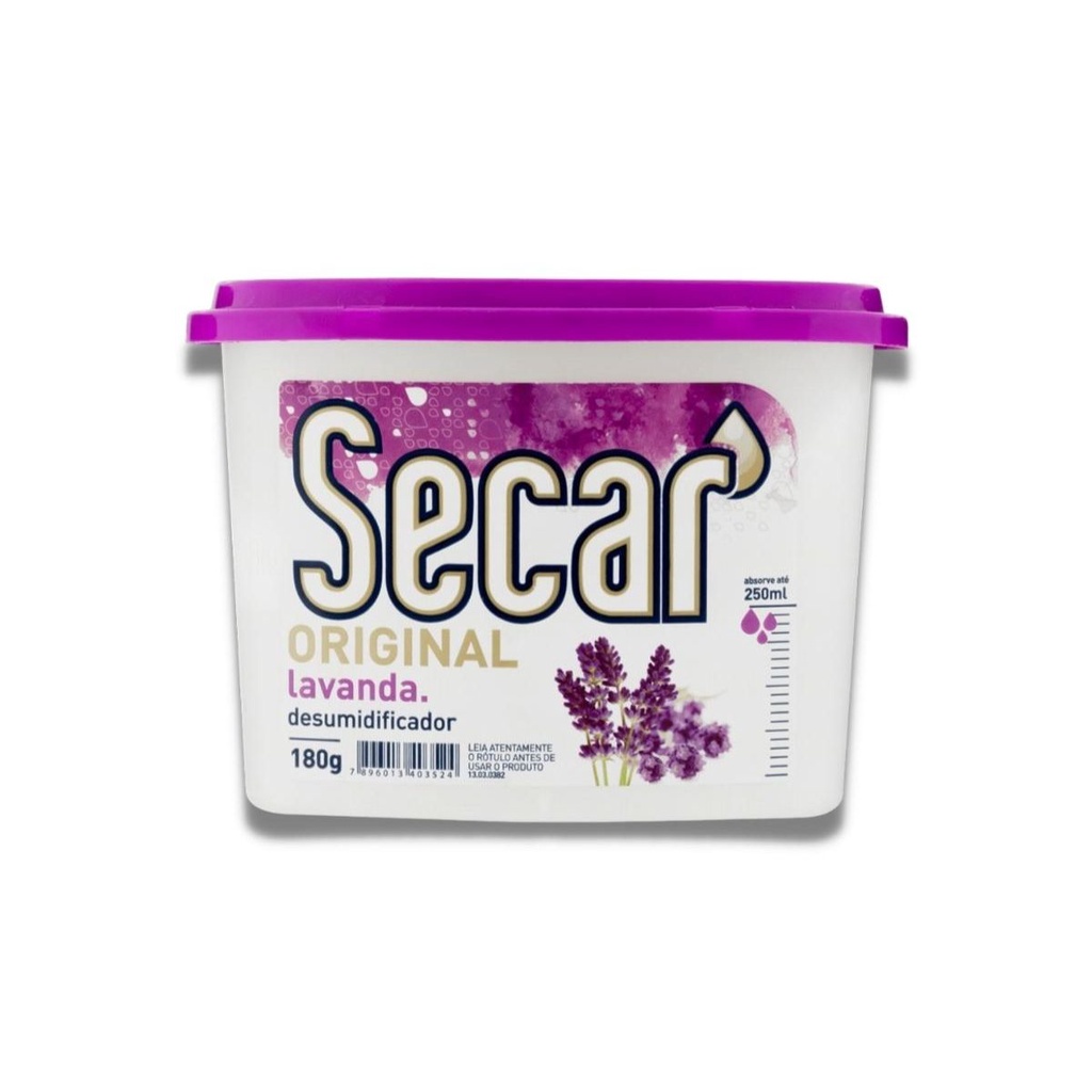 Anti Mofo Secar Original Lavanda 180g Evita Umidade Fungos Gavetas Desumidificador Armario...