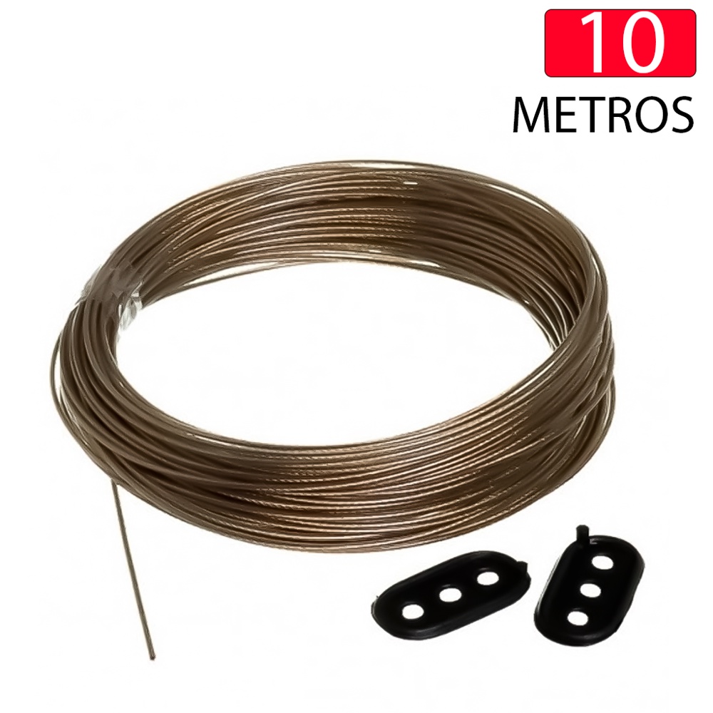 Varal De Aço Revestido 10m Slim Para Estender Roupas em Oferta na Shopee