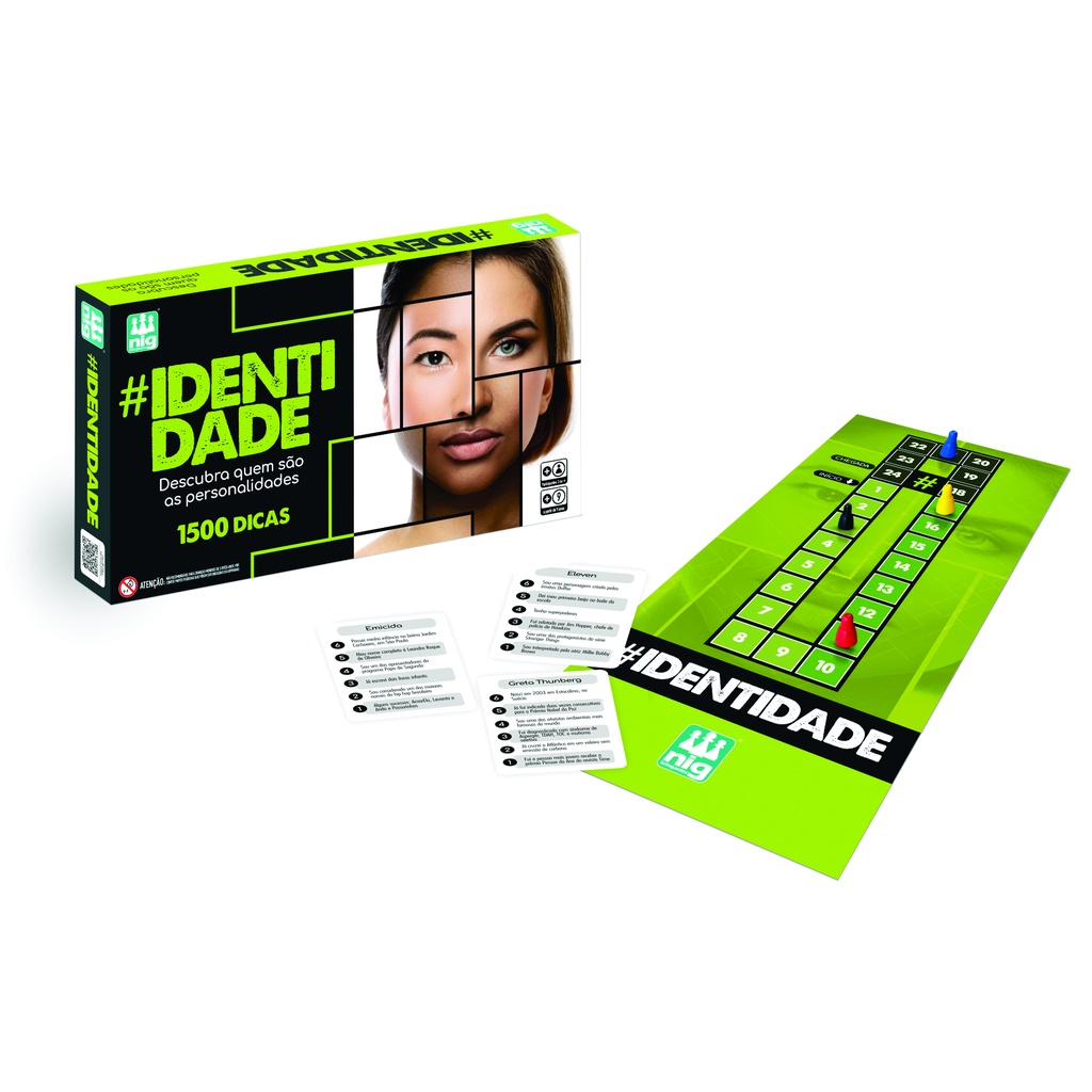 Jogo de Tabuleiro Identidade Celebridades Com 1500 Dicas 1128 Nig Brinquedos