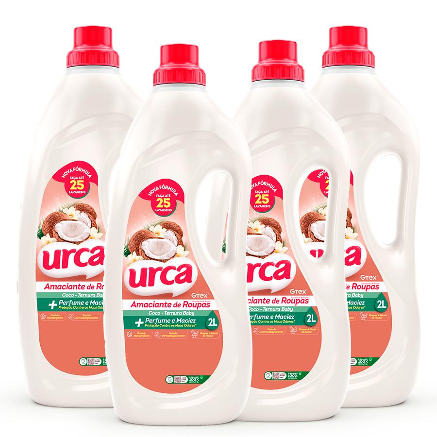 Kit 4 Amaciante Urca Ternura Baby - 2L - Home & Living
